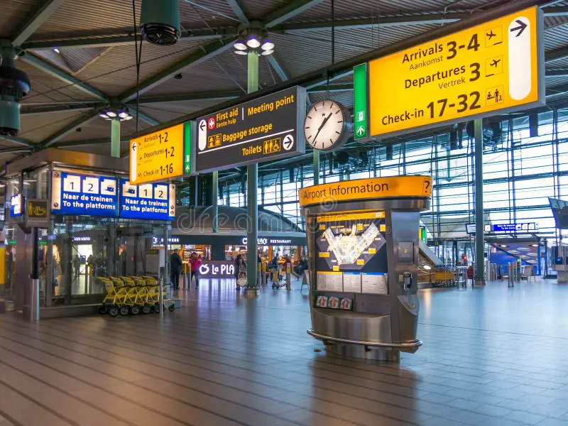 arrival amsterdam schiphol